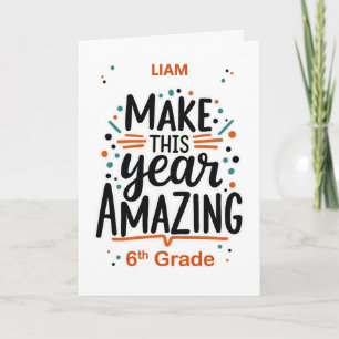 Cartão Personalize de volta à escola 6