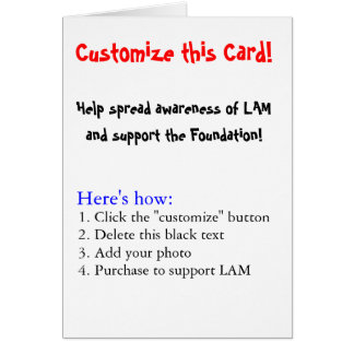 Cartão Personalize este cartão!