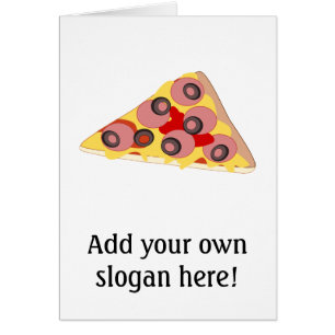 Cartão Personalize este gráfico da fatia da pizza