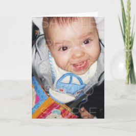 Cartão Personalize-o com a sua fotografia