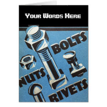 Personalize os rebites, loucos - e - os parafusos
