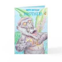 Personalized Brother's Birthday Greeting Card 