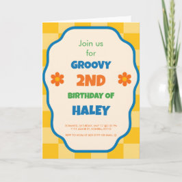 Cartão Personalized Custom Birthday Invitation for Kids 