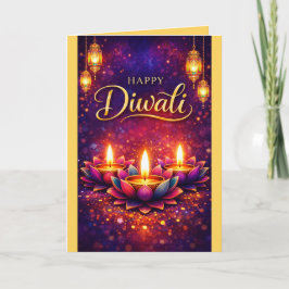 Cartão Personalized Diwali Celebration Festival Card