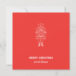 Cartão Personalized Family Name Merry Christmas Prince