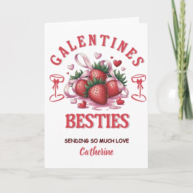 Cartão Personalized Galentine’s Day  (Frente)