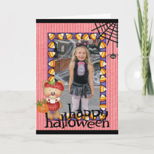 Cartão Personalized Halloween Add Photo Card