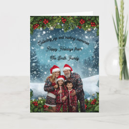 Cartão Personalized Holiday Card