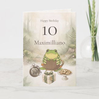 Cartão Personalized Meet Zochi 10th Birthday