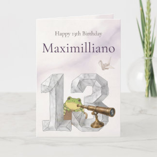 Cartão Personalized Meet Zochi 13th Birthday