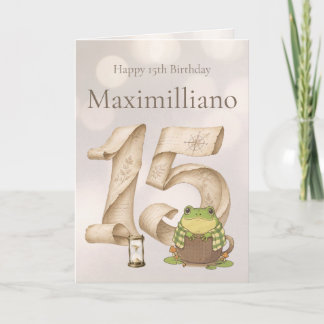 Cartão Personalized Meet Zochi 15th Birthday