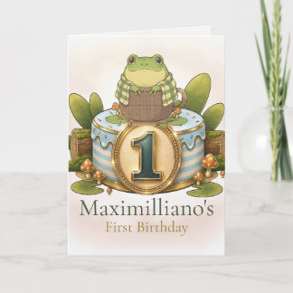 Cartão Personalized Meet Zochi 1st Birthday