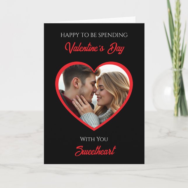 Cartão Personalized Photo Valentine's Day | My Favorite  (Frente)