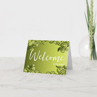 Cartão Personalized simple Elegant Welcome to the team