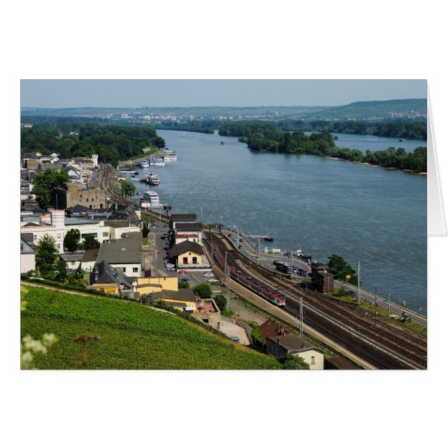 Cartão Personenzug em Rüdesheim am Rhein (Frente Horizontal)