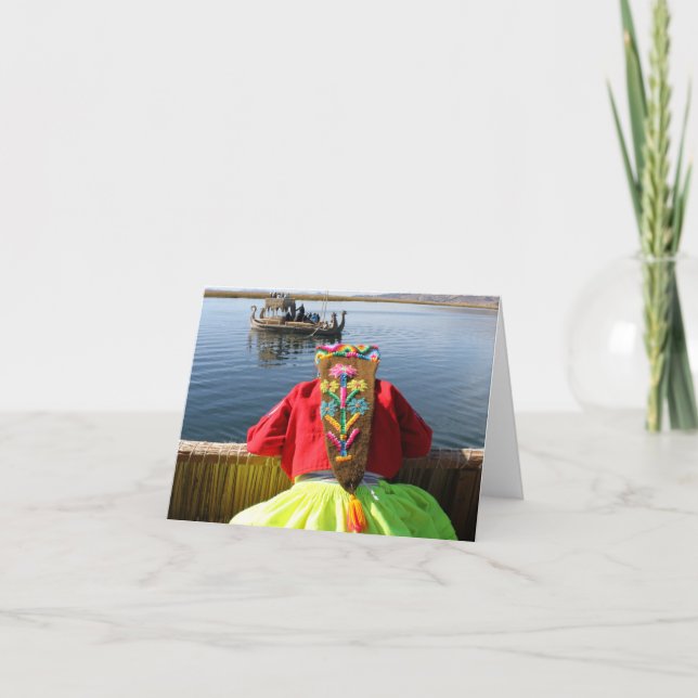 Cartão Peru Child - Girl (Frente)