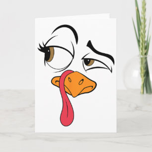 Cartão Peru Engraçado Peru Dia de Ação de Graças Fantasia