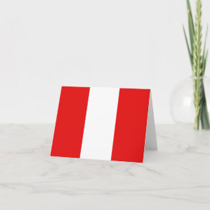 Cartão Peru Flag Notecard