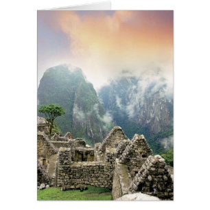 Cartão Peru, Machu Picchu, a antiga cidade perdida de