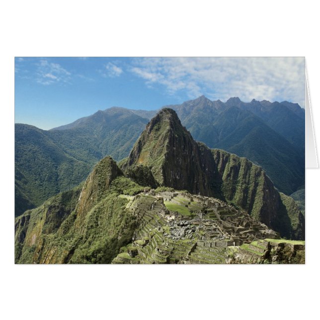 Cartão Peru, Machu Picchu, a antiga cidade perdida de 3 (Frente Horizontal)