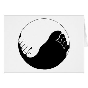 Cartão Pés de Yin Yang