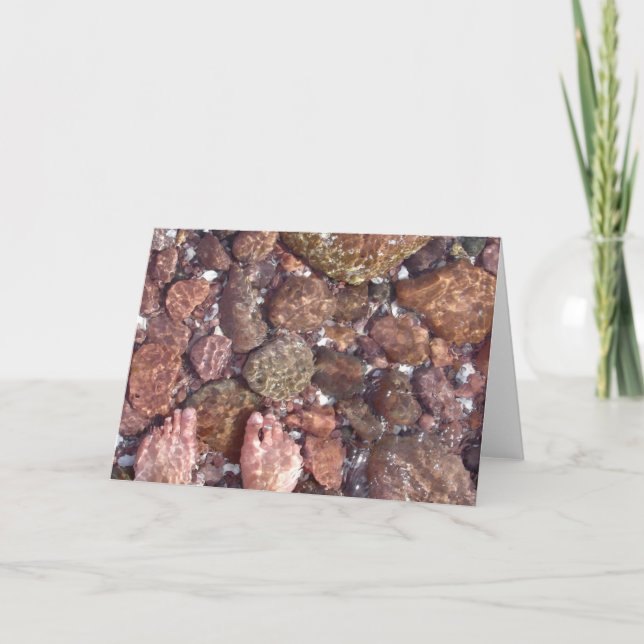 Cartão Pés no oceano (Frente)