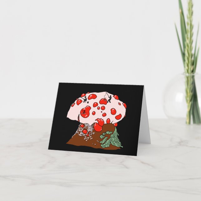 Cartão Pesca com Cogumelo Sangrento (Frente)