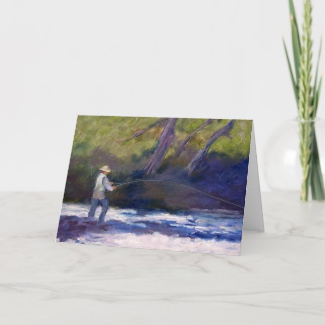 Cartão Pesca com mosca (Frente)