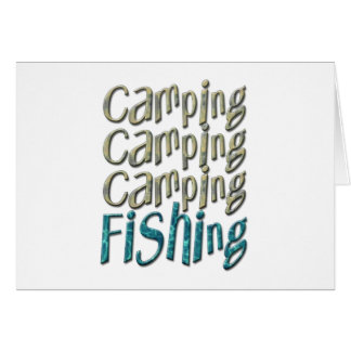 Cartão Pesca de campismo