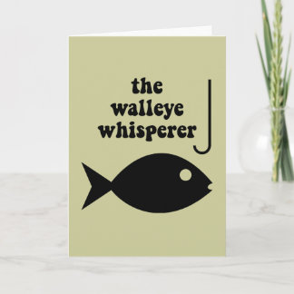 Cartão pesca de guisado walleye