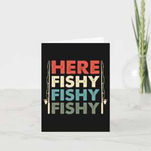 Cartão Pesca de peixes pescador pescador