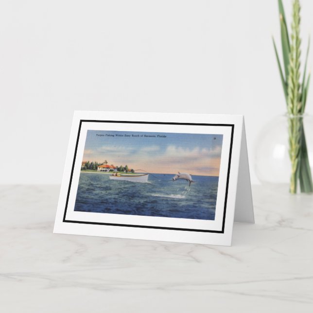Cartão Pesca de Tarpon (Frente)