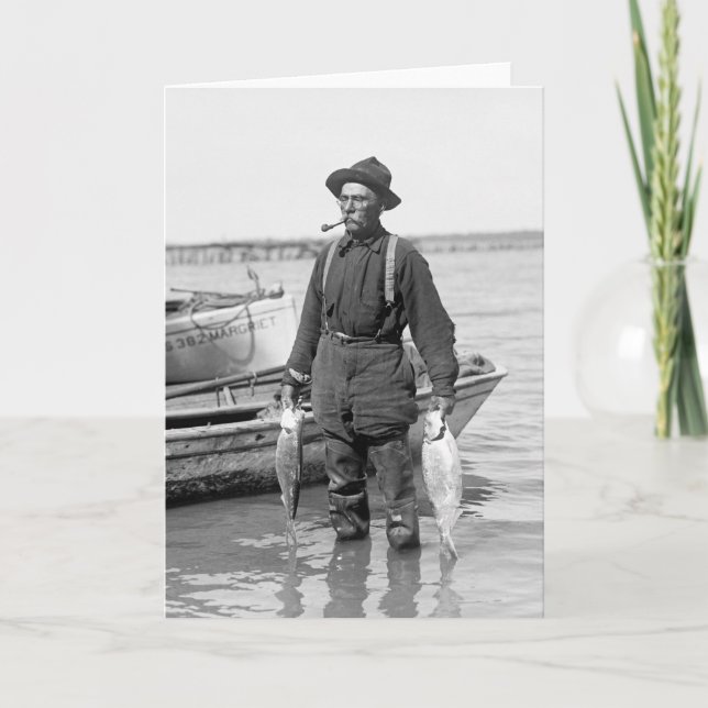 Cartão Pesca do Chade, início dos anos 1900 (Frente)