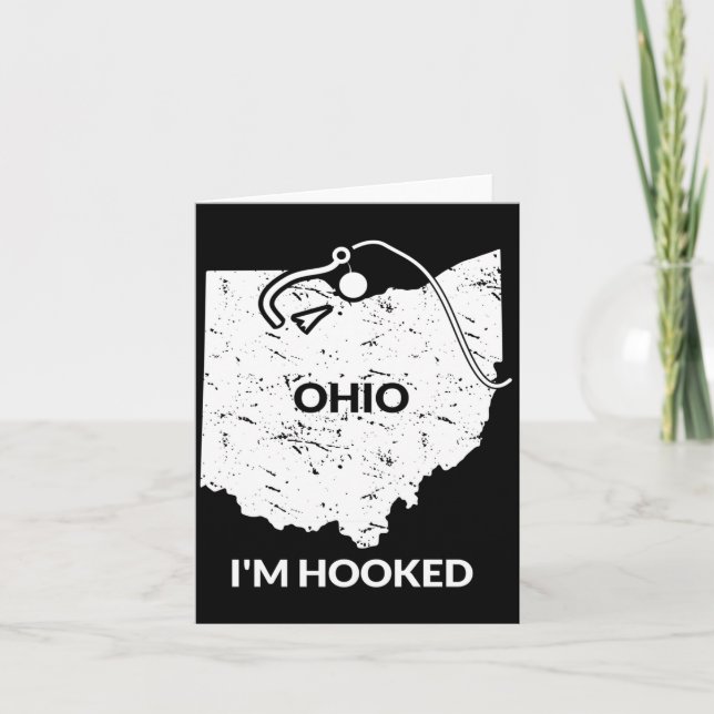 Cartão Pesca em ohio  (Frente)