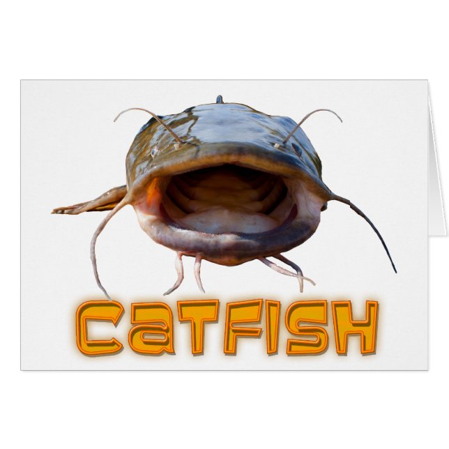 Cartão Pesca grande da boca (Frente Horizontal)