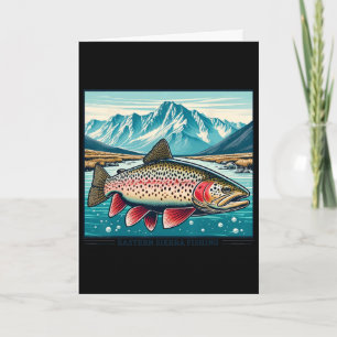 Cartão Pesca no Eastern Sierra