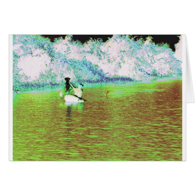 Cartão Pesca rural em Cuba (Frente Horizontal)