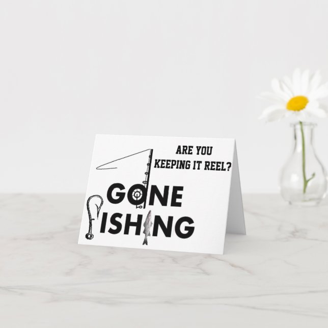 CARTÃO PESCADOR **60º ANIVERSÁRIO** MANTENDO-O REEL (Planta pequena)