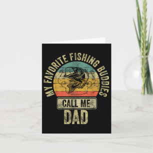 Cartão Pescador Camisa Meus Amigos De Pesca Favoritos Cha