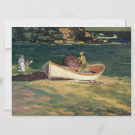 Cartão Pescador de caranguejo em Cape Elizabeth, Maine