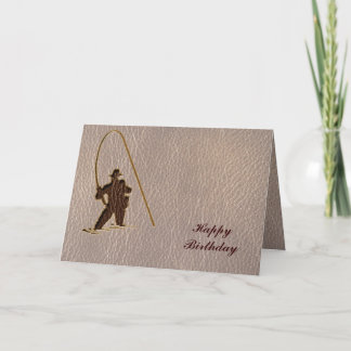 Cartão Pescador de Leather-Look Soft