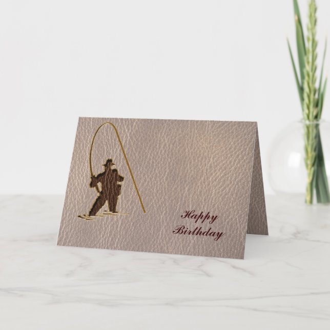 Cartão Pescador de Leather-Look Soft (Frente)