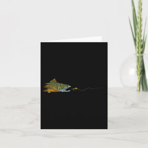 Cartão Pescador de mosca-frade-fralda-de-fralda-seca