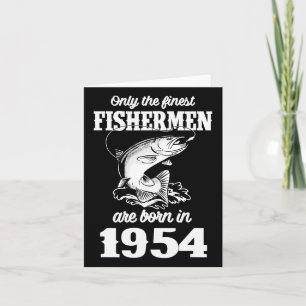 Cartão Pescador de peixes de 71 anos 1954 71ruas
