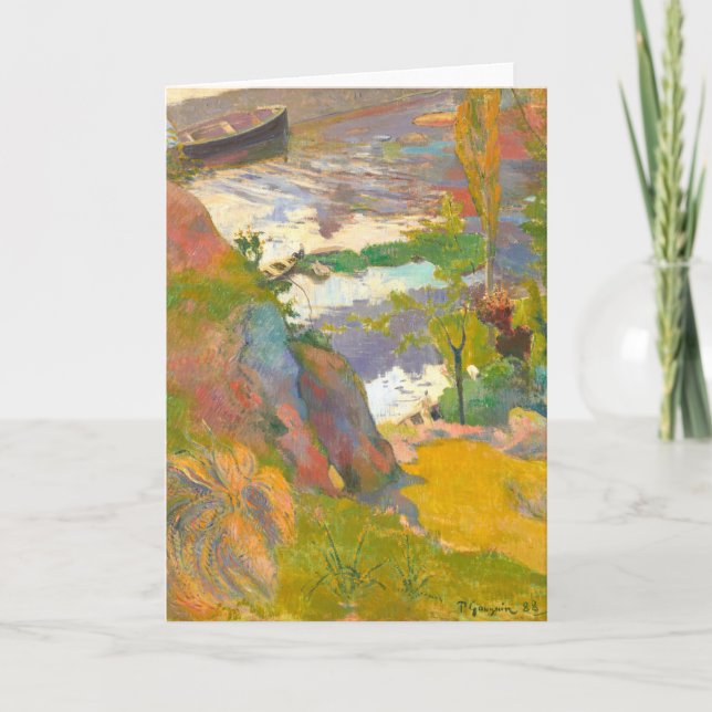 Cartão Pescador e Bathers | Paul Gauguin (Frente)