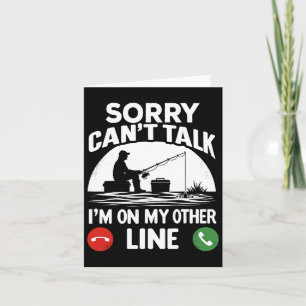 Cartão Pescador Engraçado Para o Dia dos Pais Caçador 