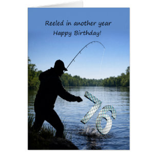 Cartão Pescador no 76º aniversário