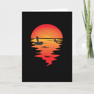 Cartão Pescador pescando peixe presente engraçado para pe