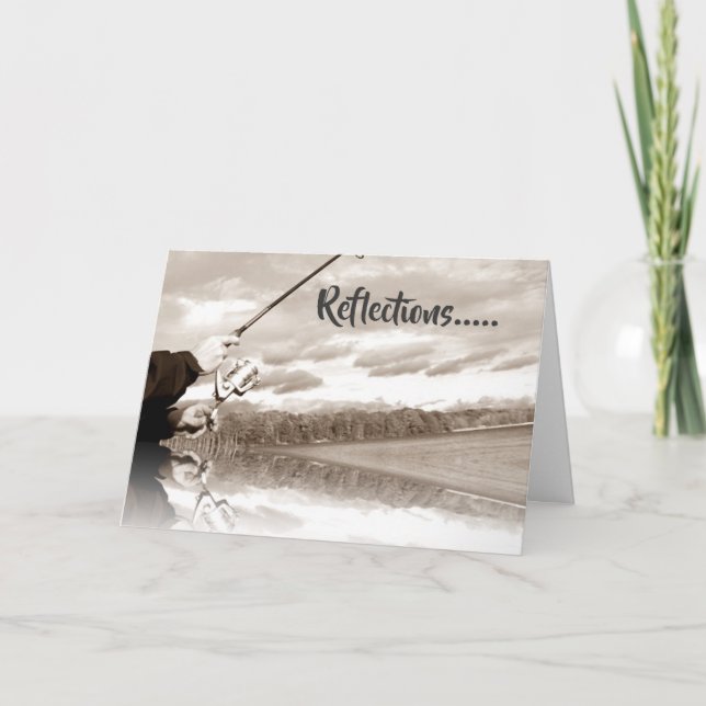 CARTÃO PESCADOR ***REFLEXÕES DOS TEMPOS PARTILHADOS**** (Frente)