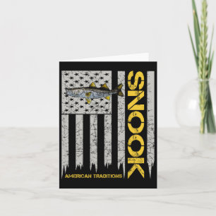 Cartão Pescador Snook - Estilo Vintage - Bandeira America